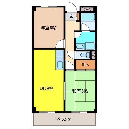 リンピア中道の物件間取画像